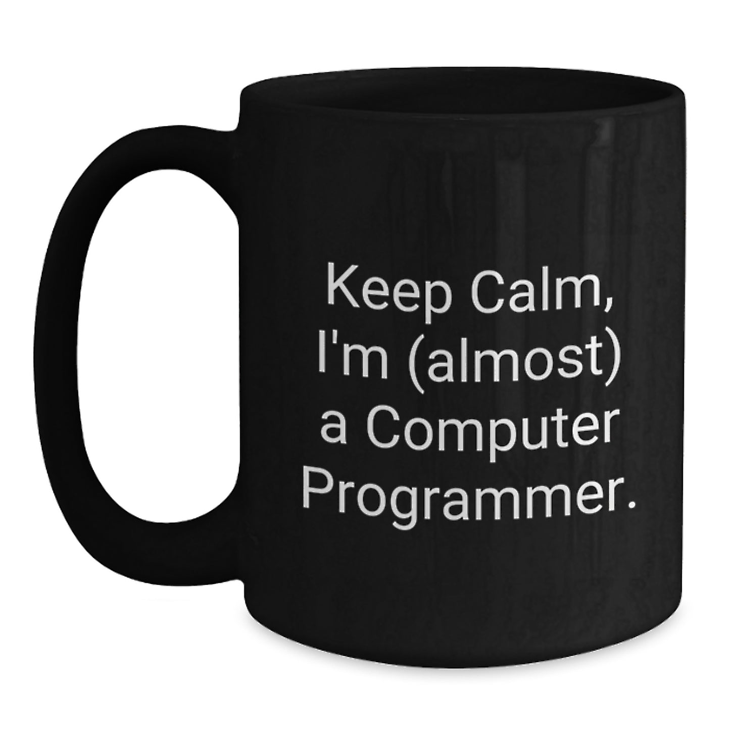 Computer Programmer Black Coffee Mug Idea for Coworkers Birthday Gift - Main