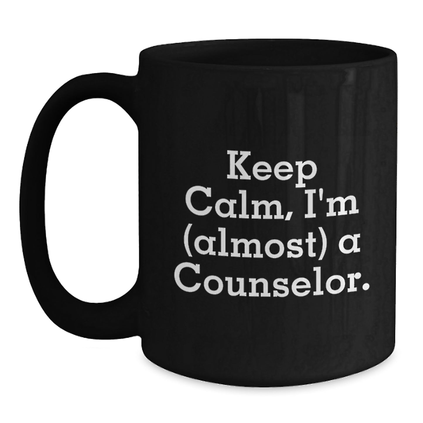 Counselor Keepsake Black Ceramic Coffee Mug 11oz for Him Birthday Gift - Main