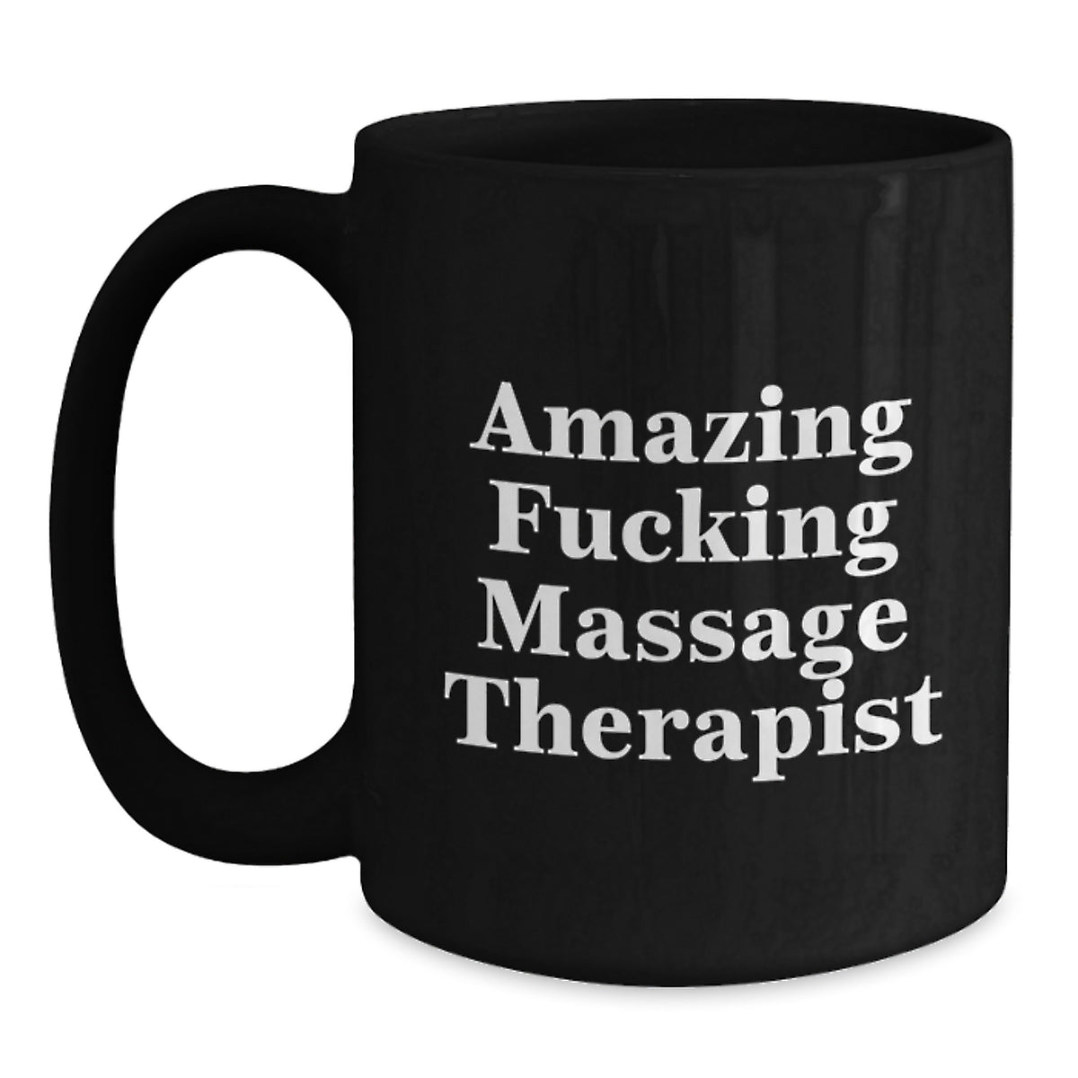 Massage Therapist Keepsake Black Mug for Him <Christmas Gift> - Main