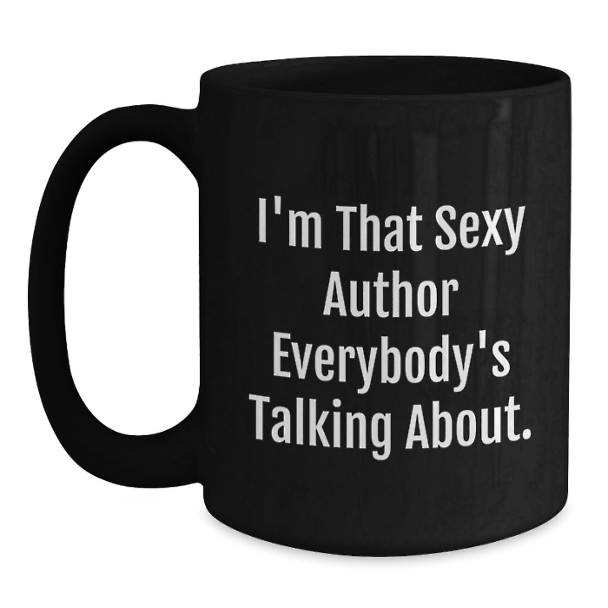 Author for Him - Witty Black Coffee Mug Keepsake - Christmas Gift - Main