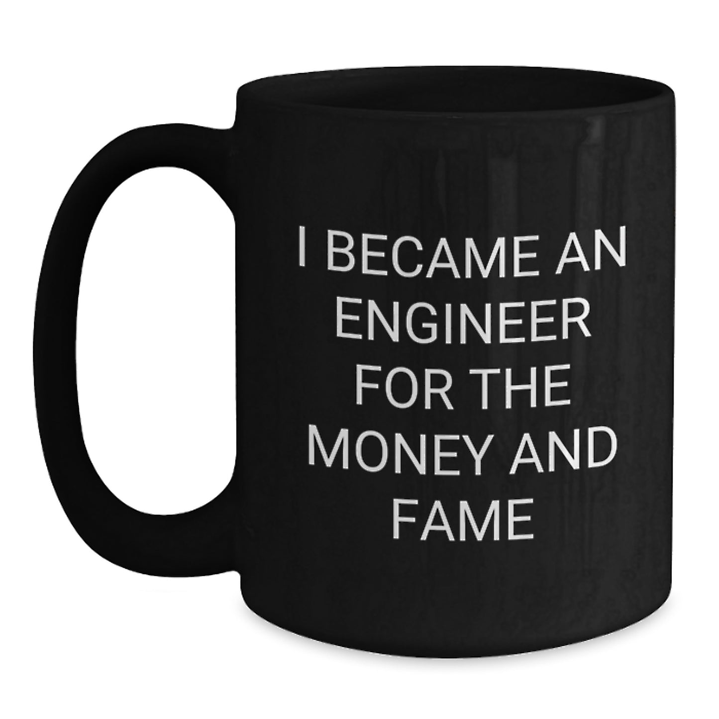 Funny Engineer Gifts for Him, Engineer Black Coffee Mug, Best Birthday Unique Gift from Friends to Engineer - Main