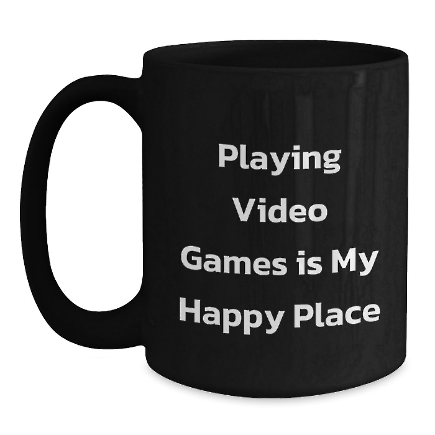 Funny Playing Video Games Black Coffee Mug Gifts from Men to Friends and Family, Perfect for Christmas Morning - Main