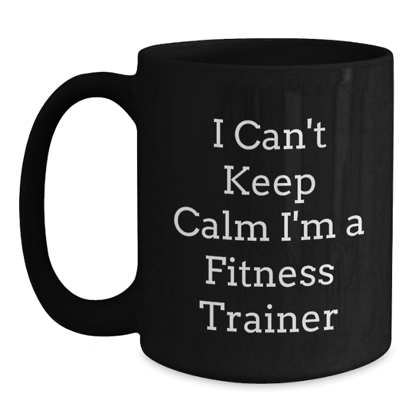 Funny Inspirational Gifts from Friends and Family for Fitness Trainer Enthusiasts Black Coffee Mugs for Christmas Unique - Main