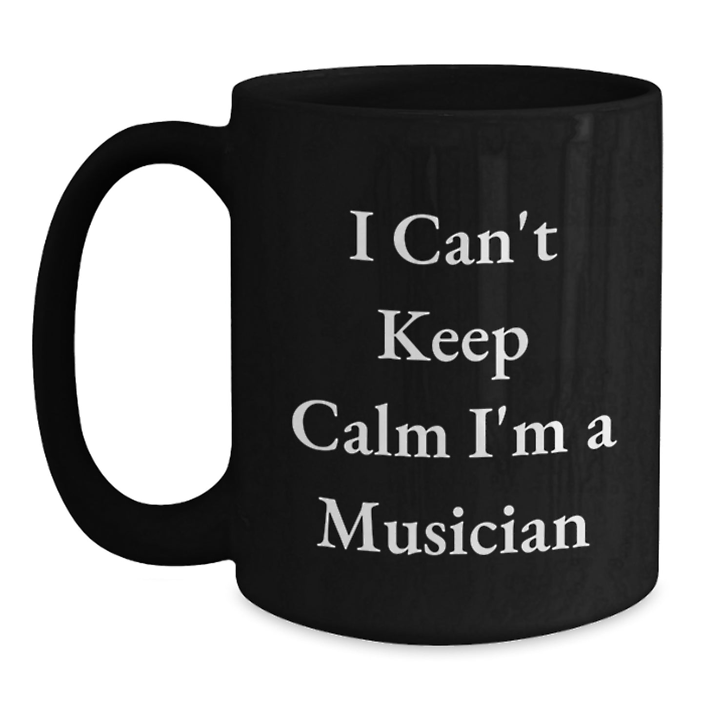 Funny Musician Gifts for Him, Cute Black Coffee Mugs Unique Christmas Unique Gifts from Friends to Musician Men - Main