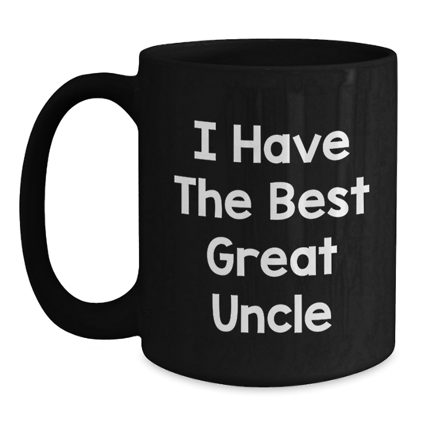 Funny Uncle Gifts from Men to Great Uncle, Valentine's Unique Gifts for Uncle, Black Coffee Mug with Funny Quote - Main