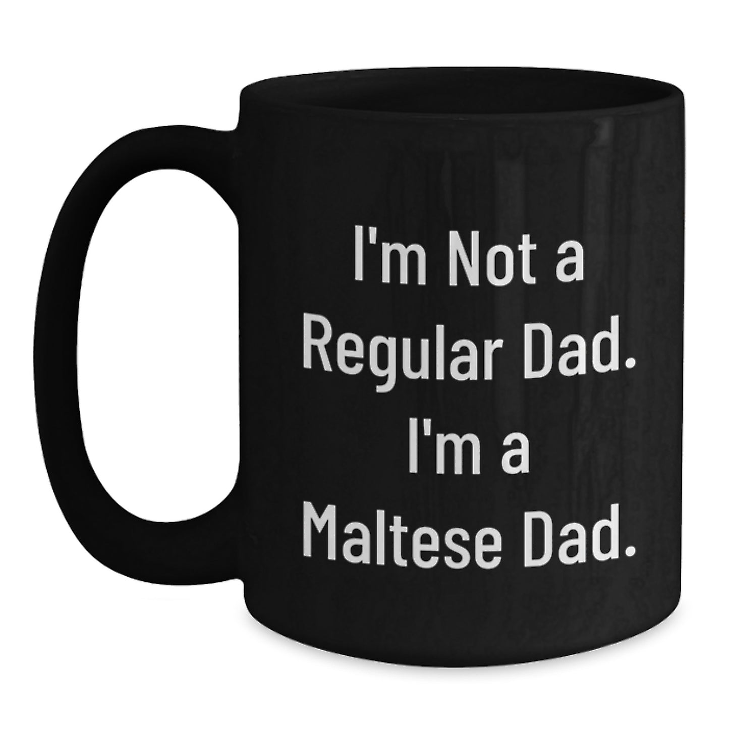 Funny Maltese Dog Dad Gifts from Men to Friends on Birthday Unique Mug - Main