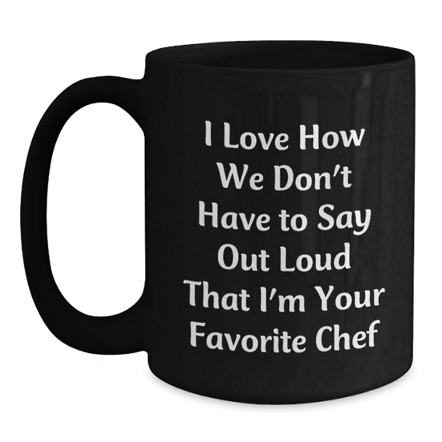 Funny Chef Christmas Unique Gifts for Him, Black Coffee Mug, Gifts from Friends, Family, or Coworkers, Perfect for Chef Lovers - Main
