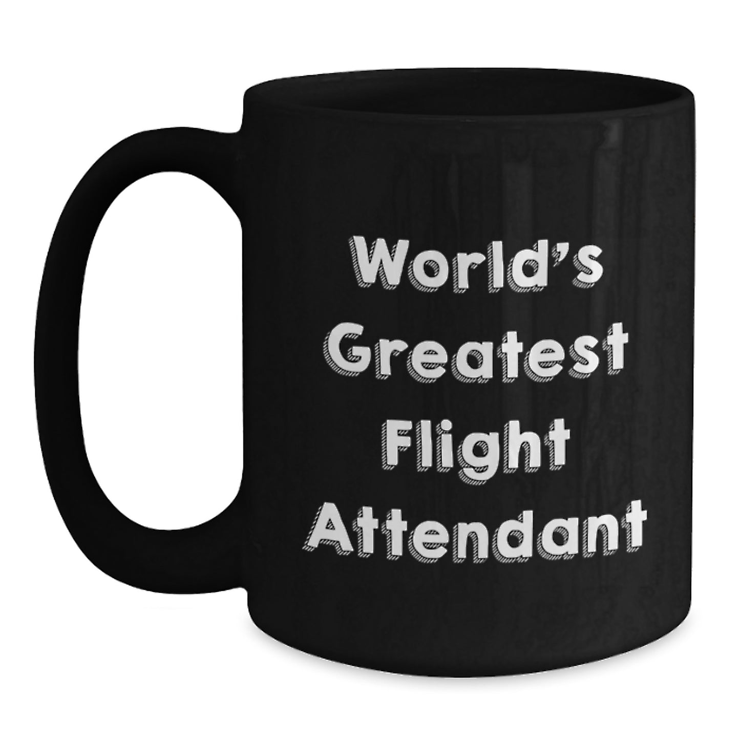 Funny Flight Attendant Black Coffee Mugs Gifts from Friends to Coworkers, Unique Valentine's Unique Gifts for Flight Attendant - Main