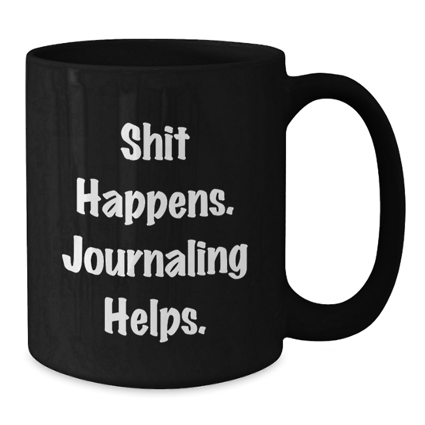 Funny Journaling Gifts from Friends for Journaling Enthusiasts Black Coffee Mug for Birthday Unique Gifts - Additional
