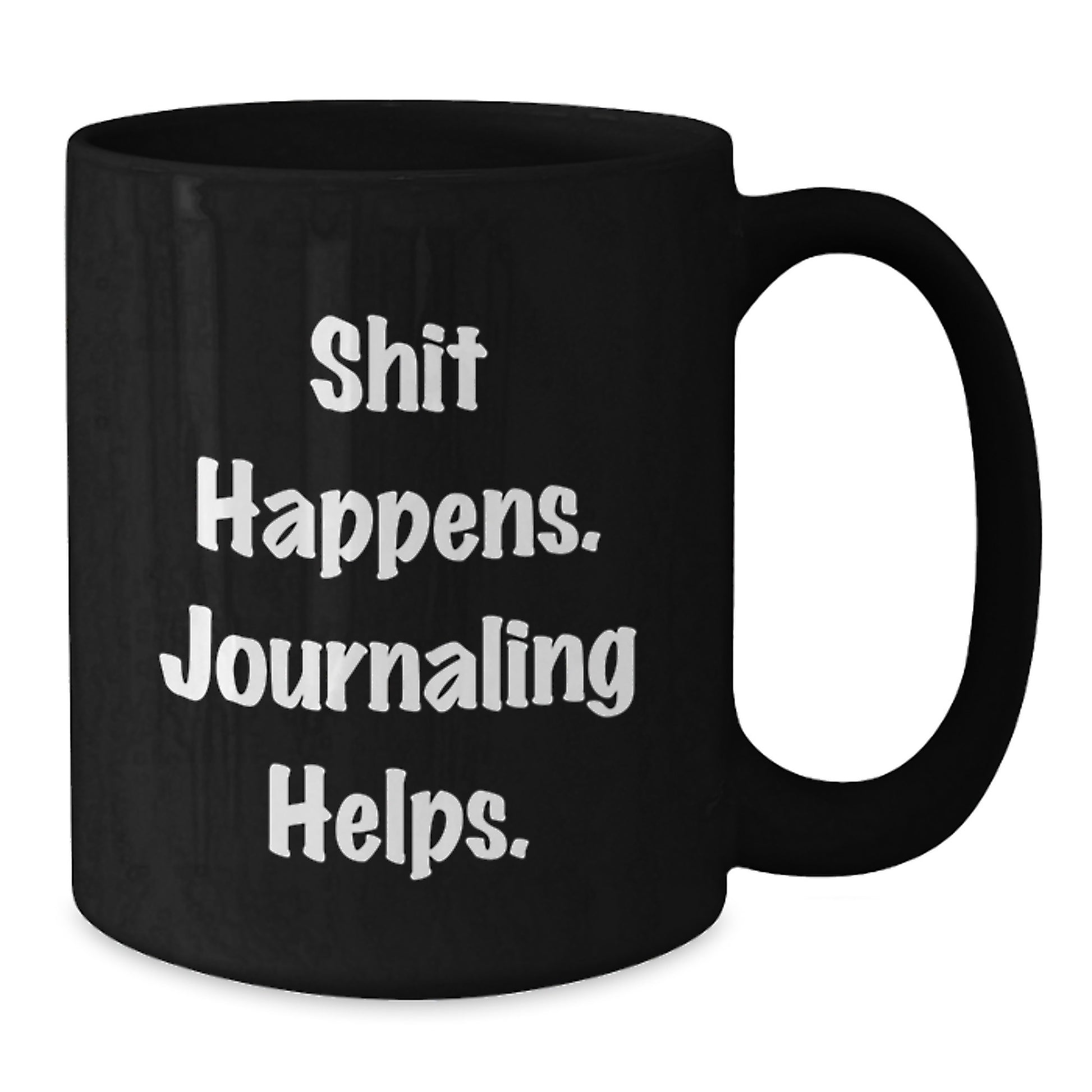 Funny Journaling Gifts from Friends for Journaling Enthusiasts Black Coffee Mug for Birthday Unique Gifts - Additional