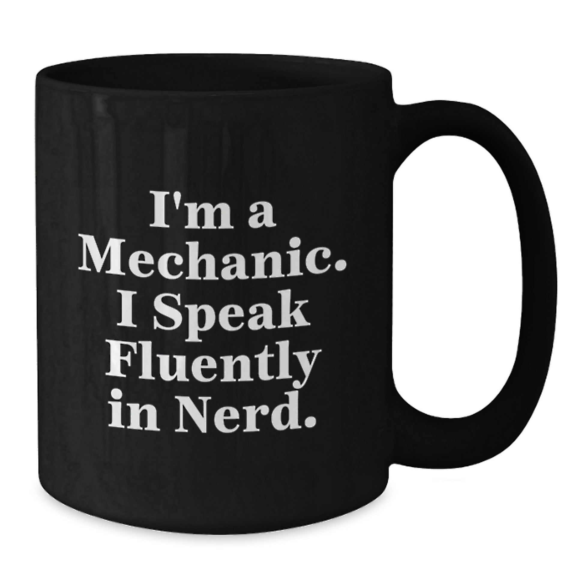 Mechanic Gifts Funny Quote Black Coffee Mug, Gifts from Friends for Mechanic, Inspirational Graduation Unique Gifts - Additional