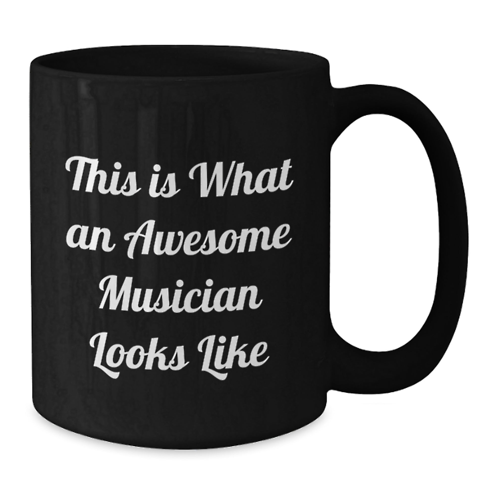 Funny Musician Gifts from Friends and Family - This Is What Awesome Looks Like, Black Coffee Mug for Musicians Men Women Coworkers - Additional