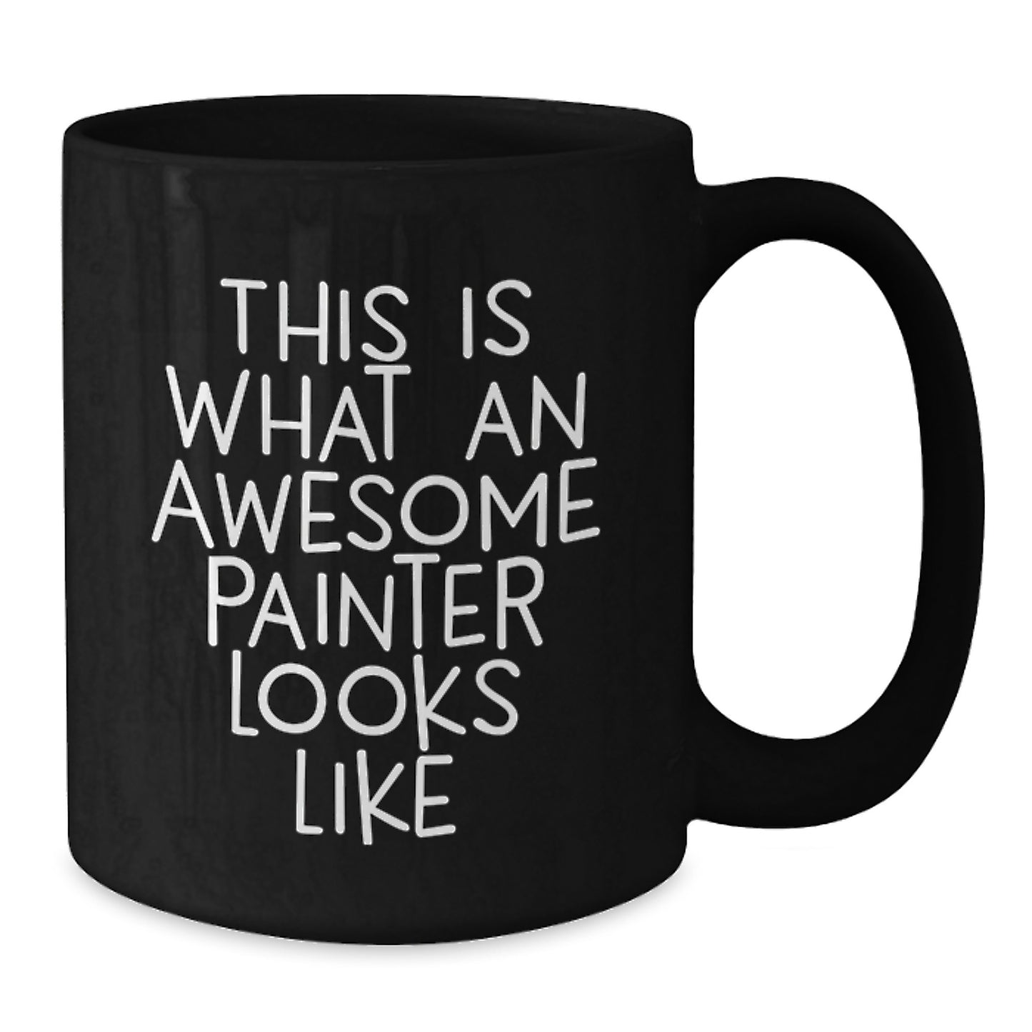 Funny Painter Gifts from Men to Women Friends, Awesome Painter Black Coffee Mug, Christmas Unique Gifts - Additional