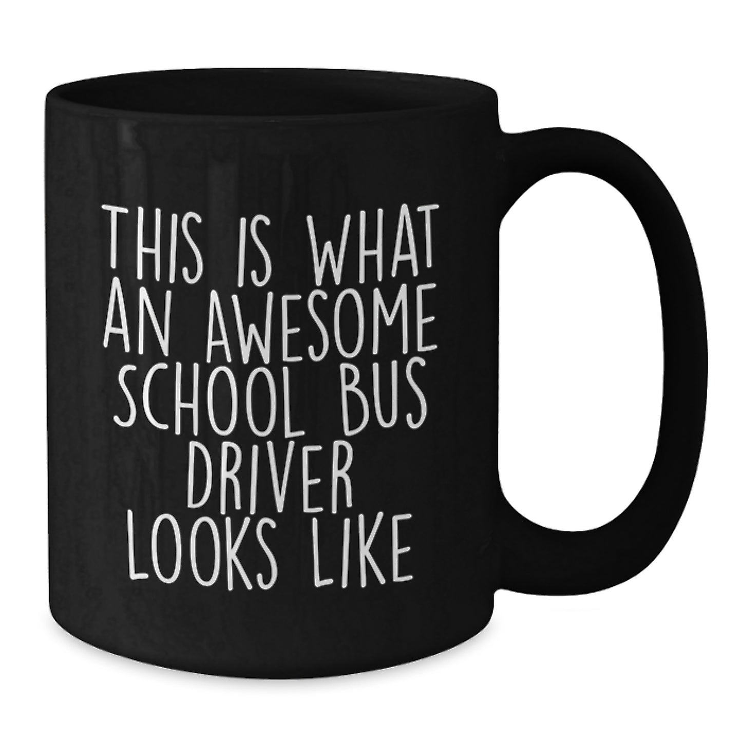 Funny School Bus Driver Gifts from Men, Black Coffee Mug Christmas Unique Gifts for School Bus Driver Friends - Additional