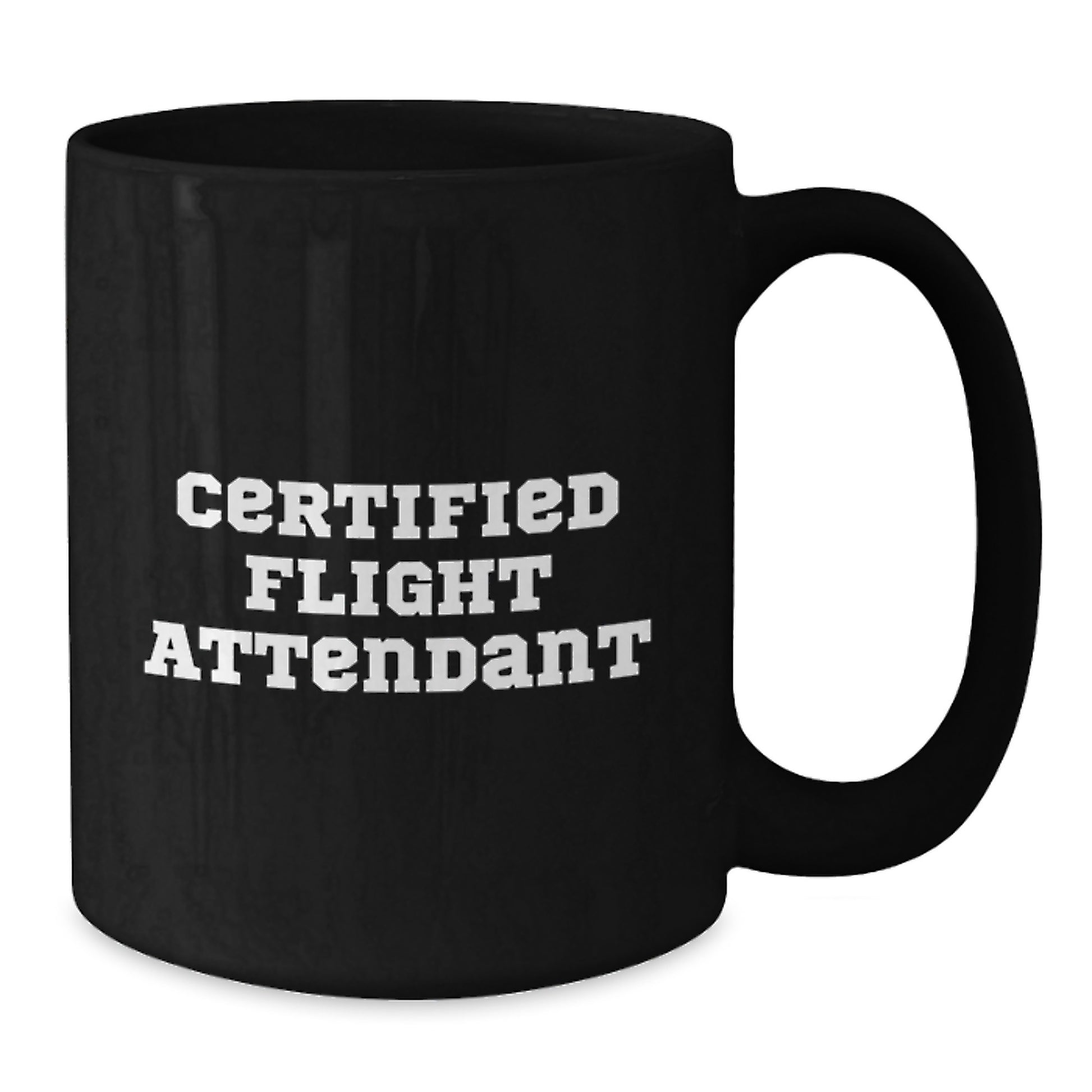Funny Quotes for Flight Attendants, Black Coffee Mugs as Christmas Unique Gifts for Her Friends and Family - Additional