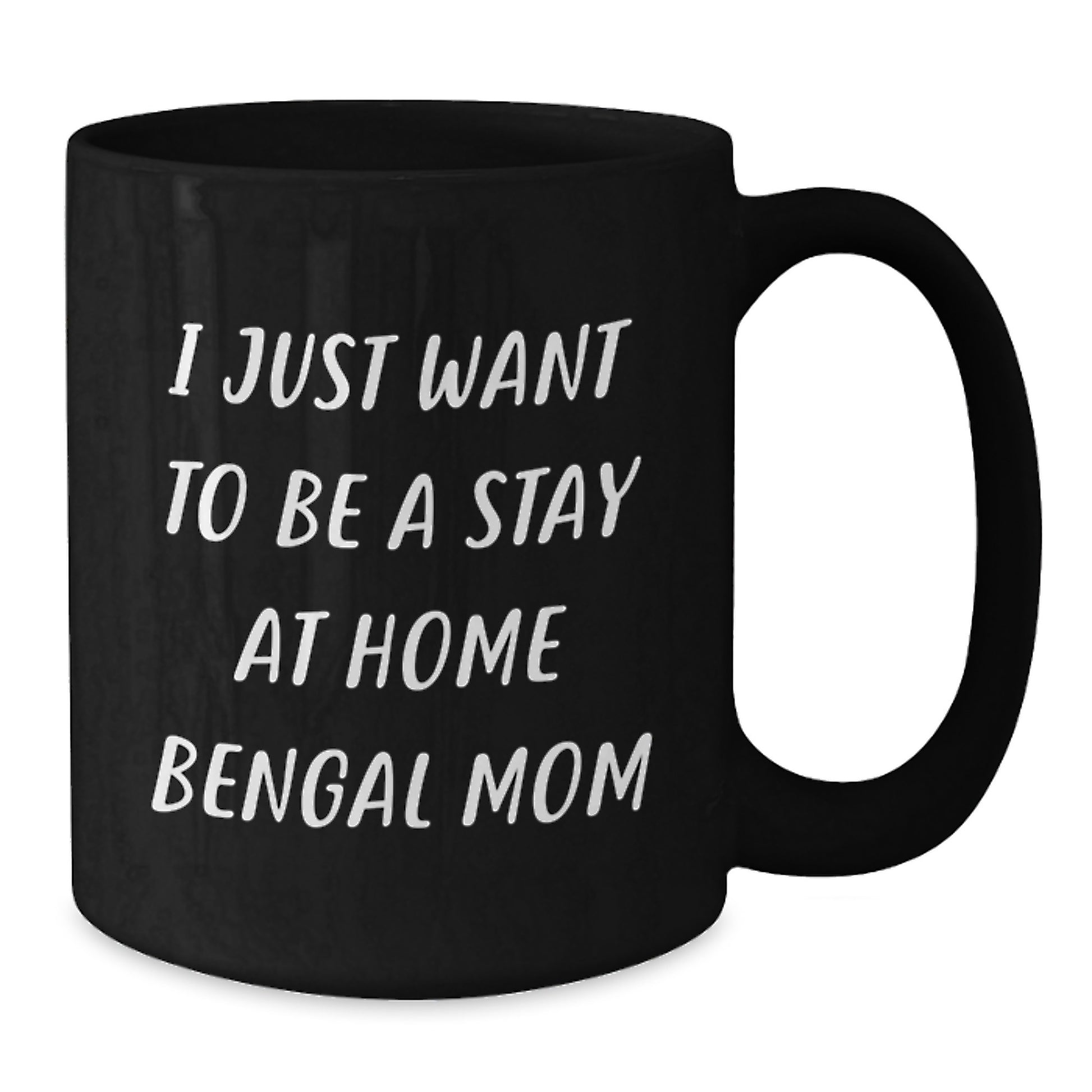 Funny Bengal Cat Mom Black Coffee Mug Gifts from Friends and Family for Christmas Unique Present for Bengal Cat Lover - Additional