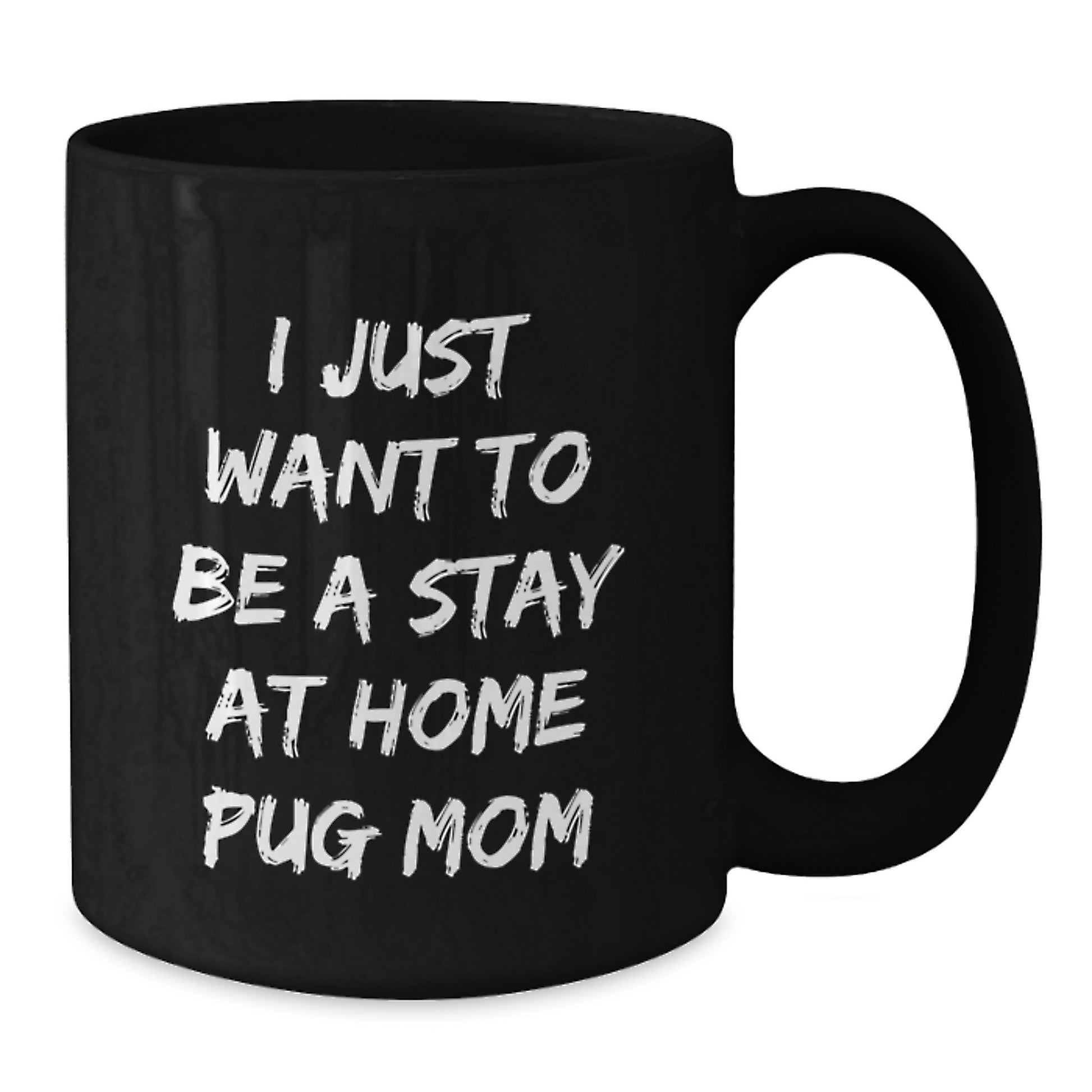 Funny Pug Dog Mom Gifts from Friends Christmas Unique Gifts for Pug Dog Parents Black Coffee Mug - Additional