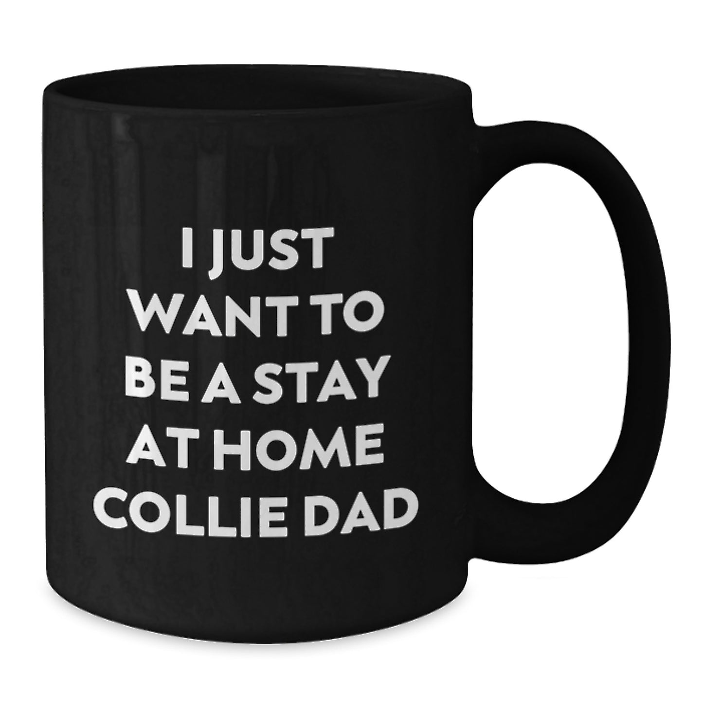 Cute Collie Dog Black Coffee Mug, Funny Gifts for Collie Dog Owners from Men to Women, Valentine's Unique Black Coffee Mugs - Additional