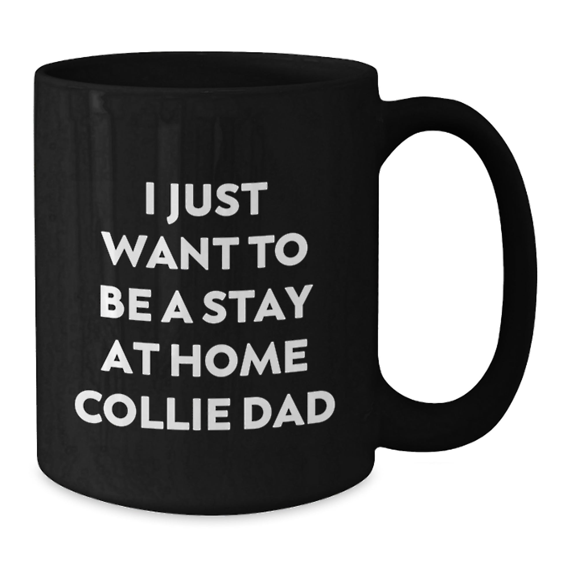 Cute Collie Dog Black Coffee Mug, Funny Gifts for Collie Dog Owners from Men to Women, Valentine's Unique Black Coffee Mugs - Additional