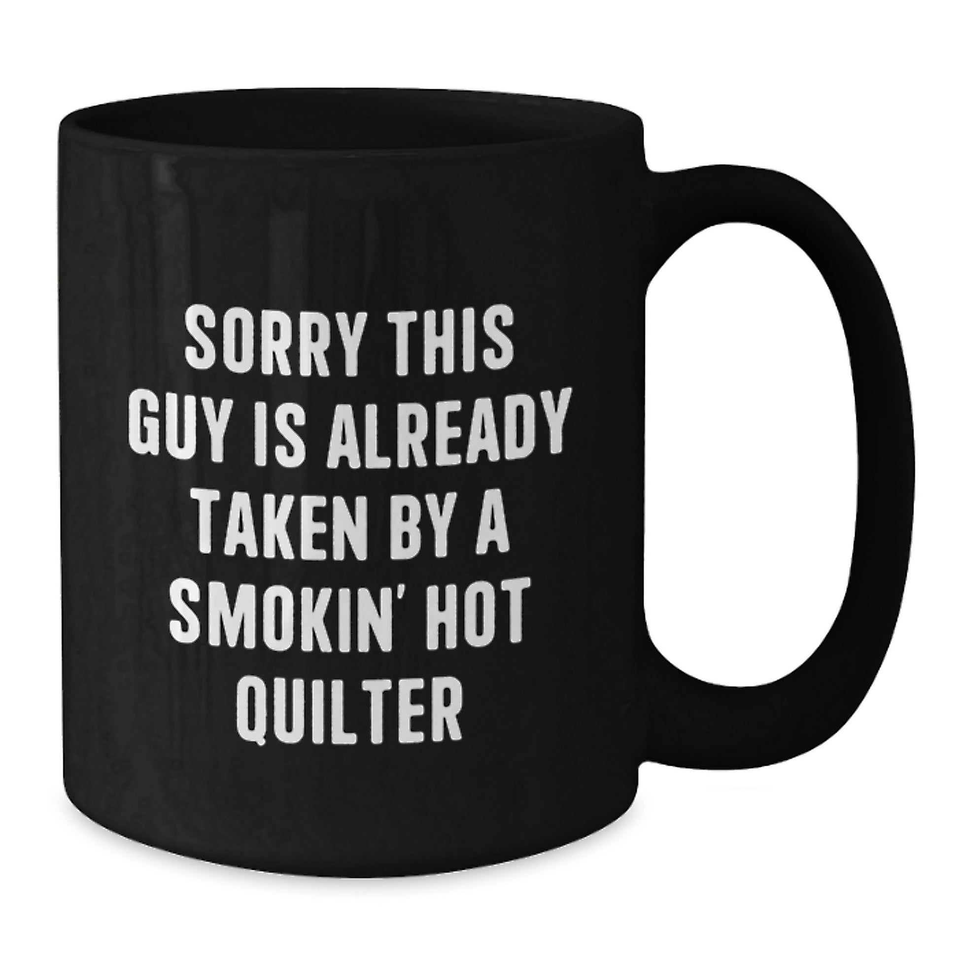 Funny Quilter Gifts from Friends, Christmas Unique Mugs for Women, Black Coffee Mug with Quilter Humor - Additional