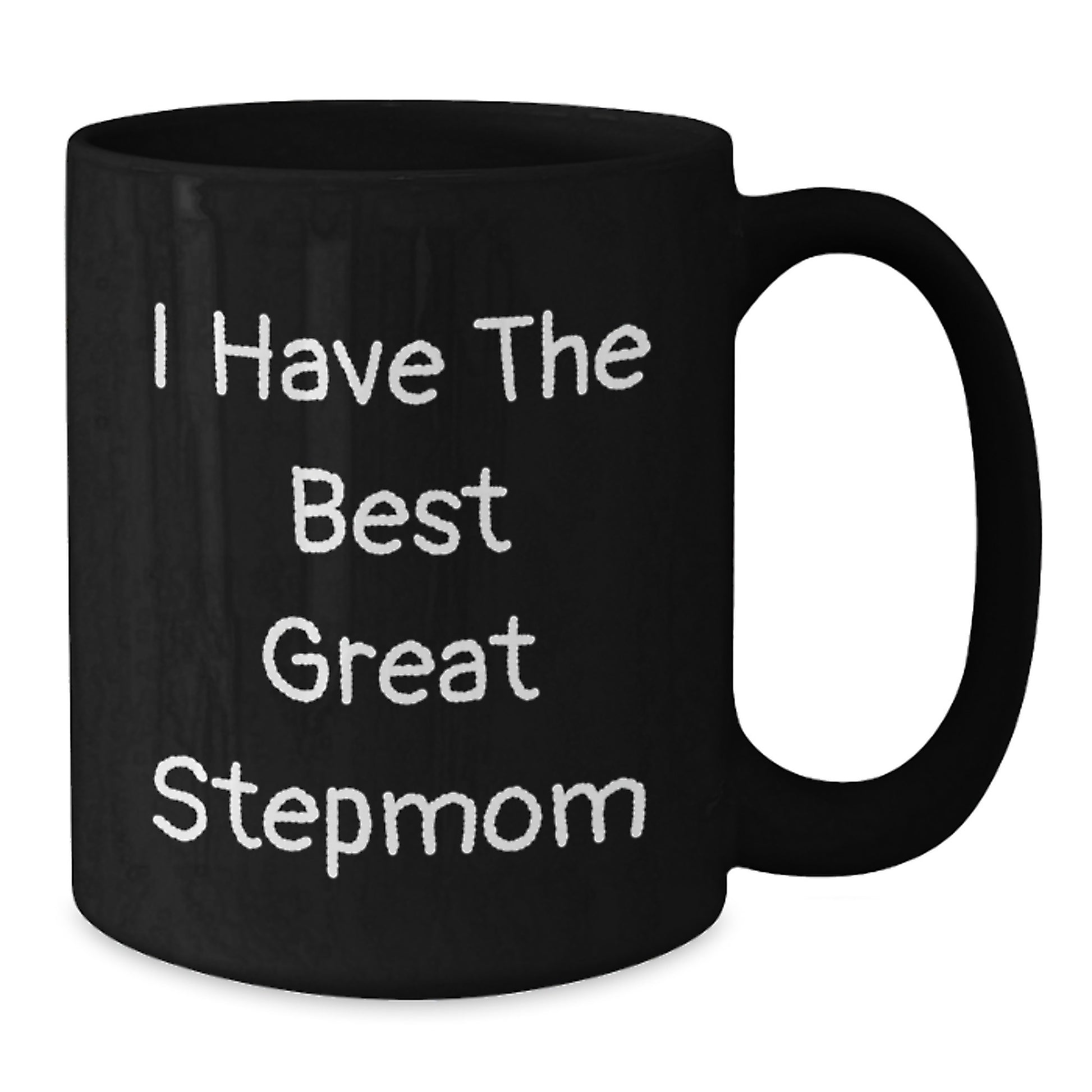 Funny Stepmom Gifts from Men, Unique Black Coffee Mug for Stepmom on Mother's Day - Additional