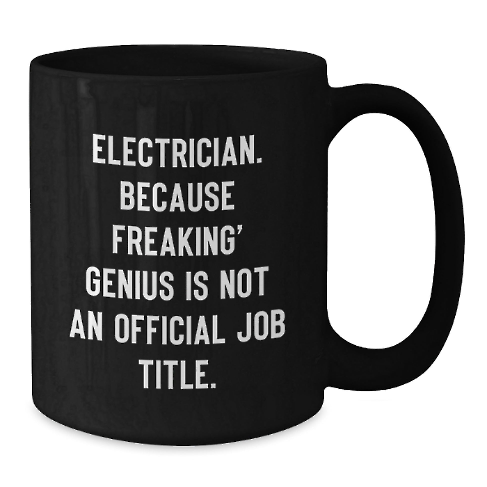 Funny Electrician Gifts from Friends, Christmas Unique Gifts for Electrician, Black Coffee Mug - Additional