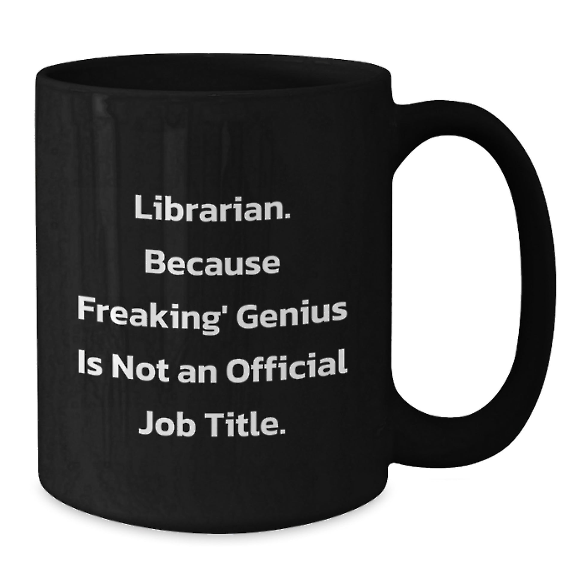 Funny Librarian Gifts for Librarians, Black Coffee Mugs, Unique Gifts from Friends or Family for Christmas - Additional