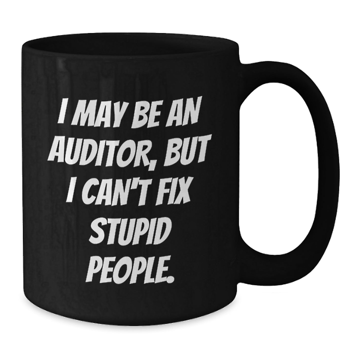 Funny Auditor Black Coffee Mugs Gifts from Friends for Auditor Men Christmas Unique Holiday - Additional