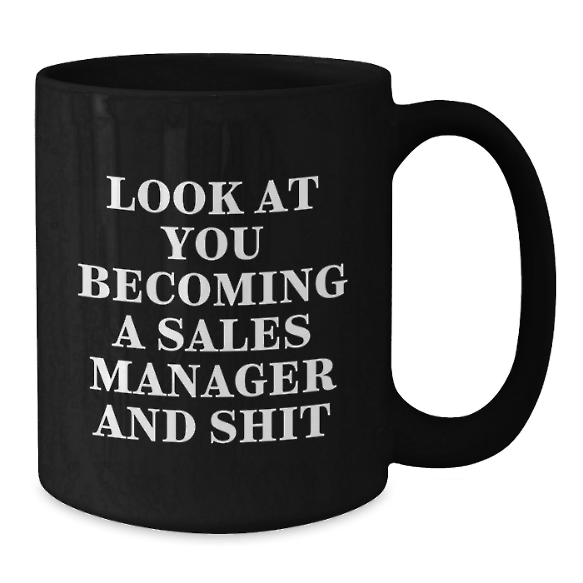Funny Sales Manager Gifts from Friends for Men Becoming Graduation Unique Unique Black Coffee Mugs for Sales Manager and Friends - Additional