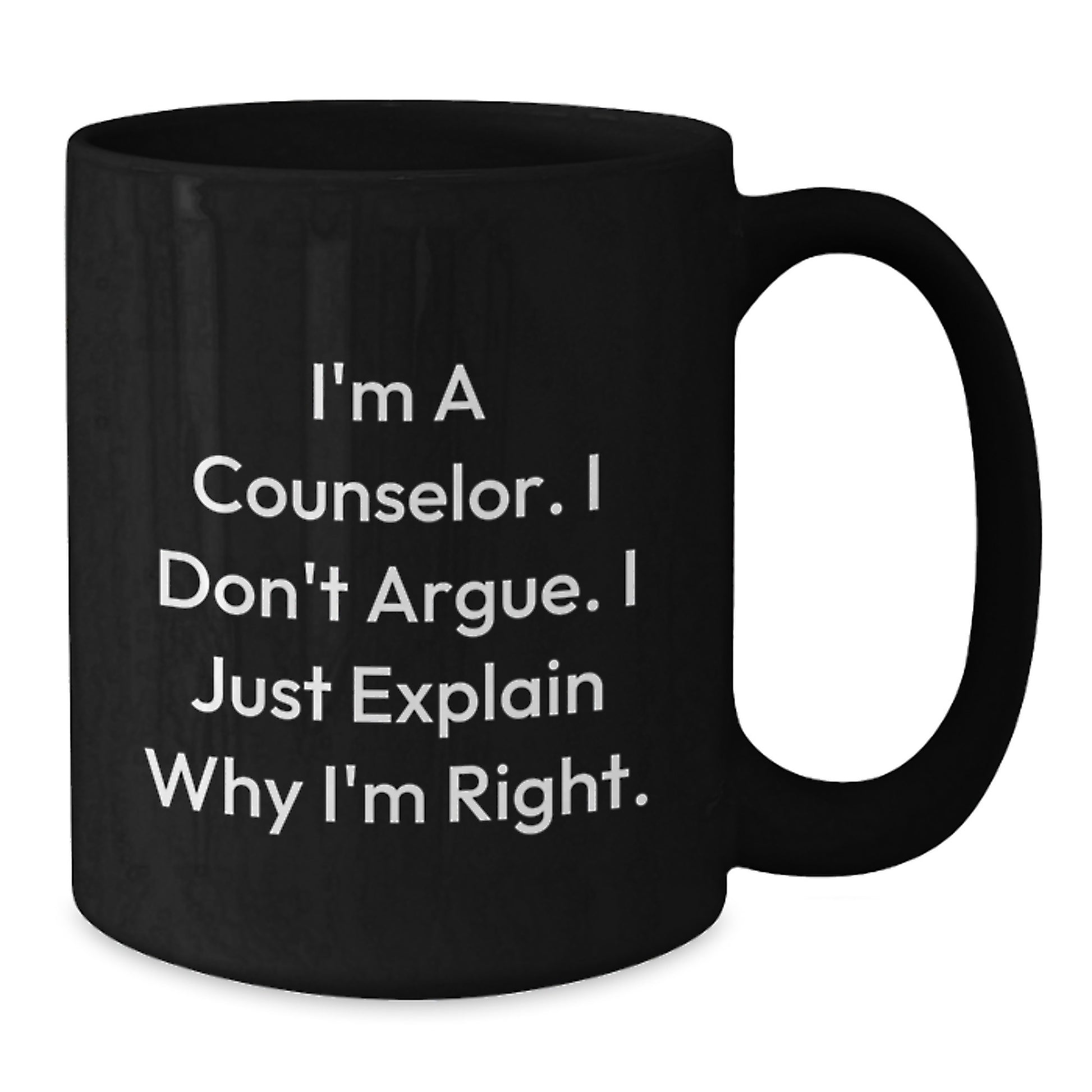 Funny Counselor Gifts, Black Coffee Mug, Graduation Unique Gifts from Friends for Counselor - Additional