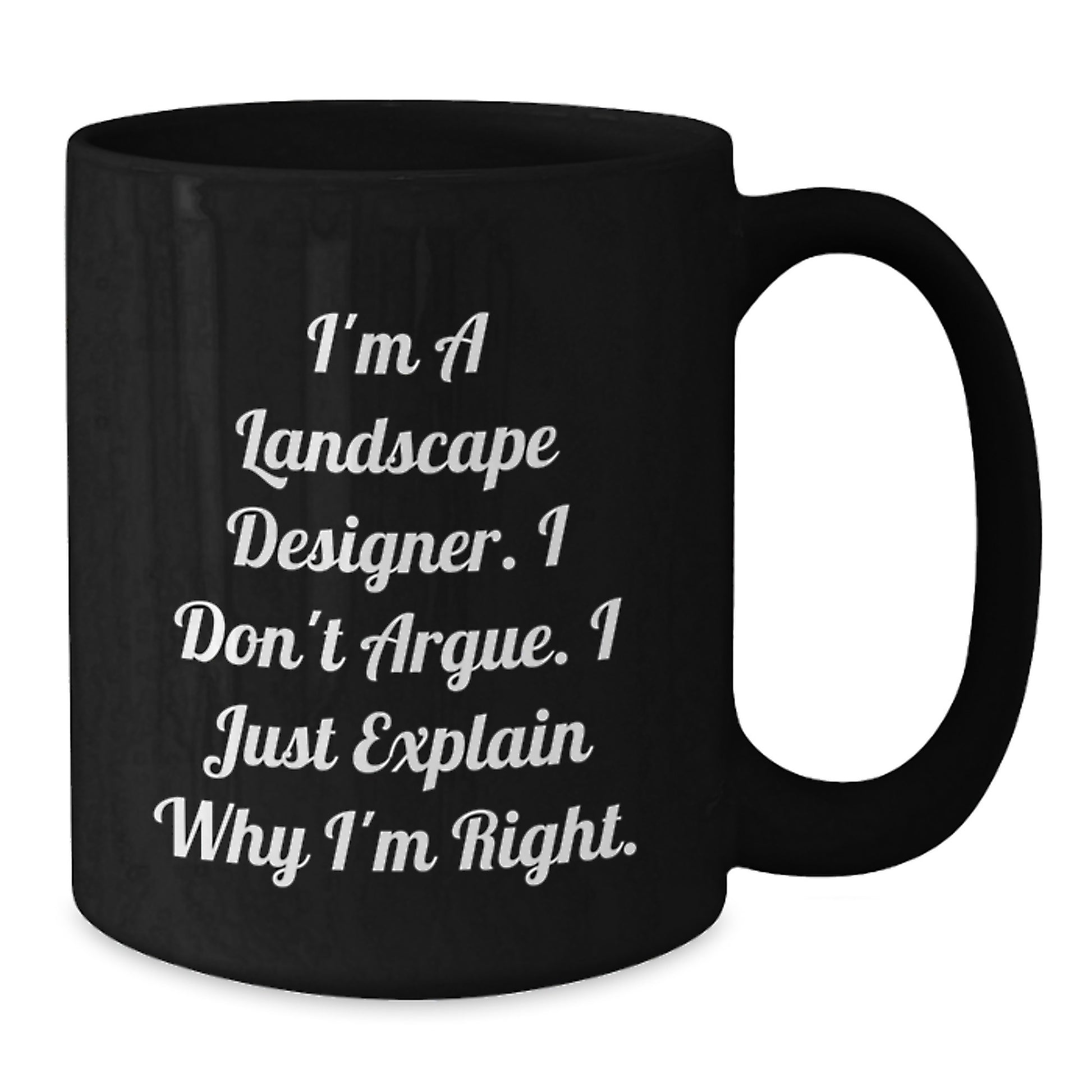 Funny Landscape Designer Gifts, Black Coffee Mug, Unique Mother's Day Presents from Husband, Wife, Friend, or Family to Landscape Designer, Men, Women, Coworkers - Additional