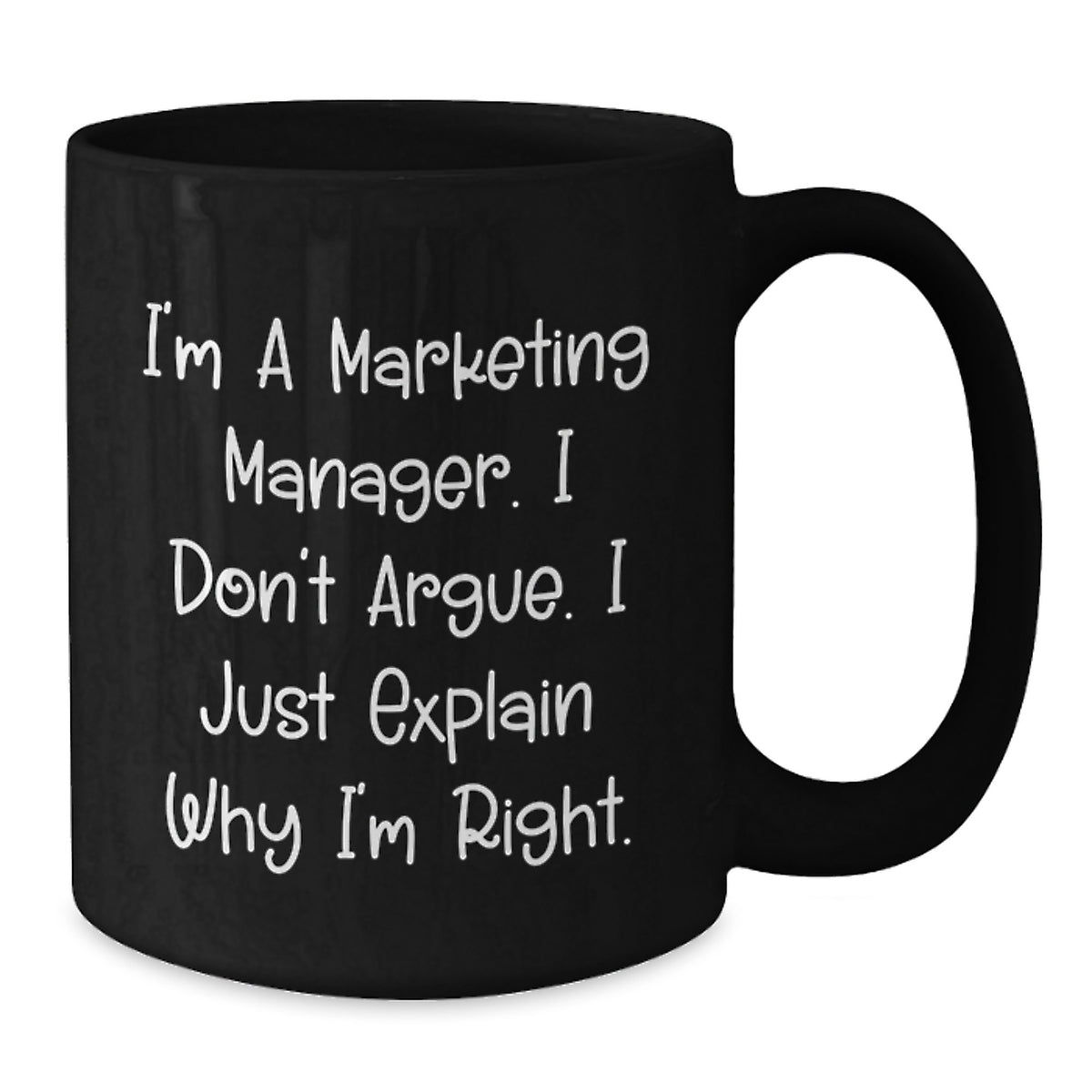 Marketing Manager Gift For Him - A Witty Keepsake Coffee Mug - Additional
