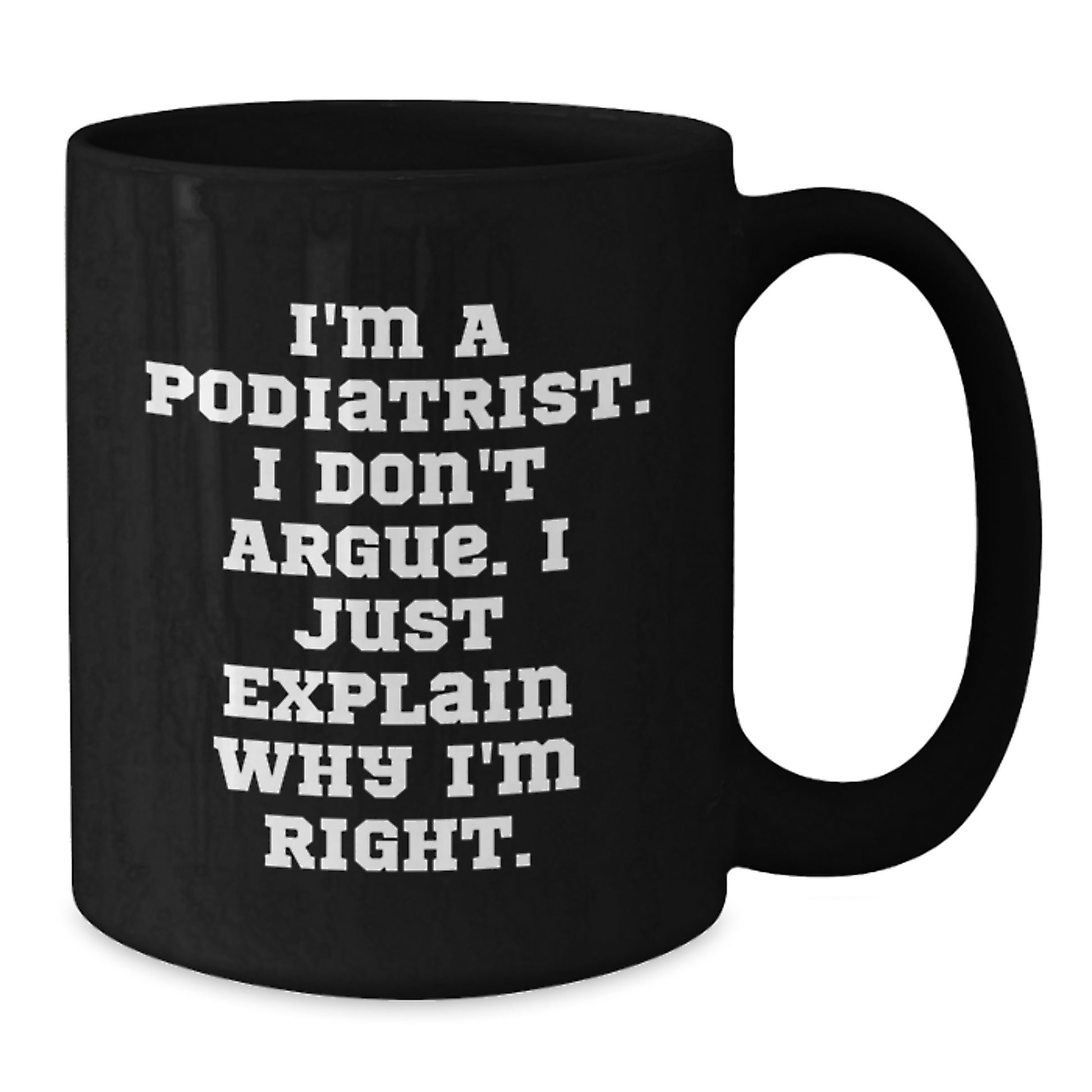 Funny Podiatrist Graduation Gifts from Friends for Podiatrist Men Black Coffee Mugs I'm A Podiatrist Gifts - Additional