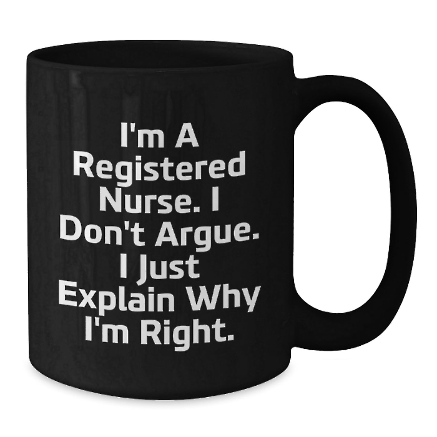 Graduation Unique Gifts for Registered Nurses - Funny Black Coffee Mug - Gifts from Friends to Nurses - Additional