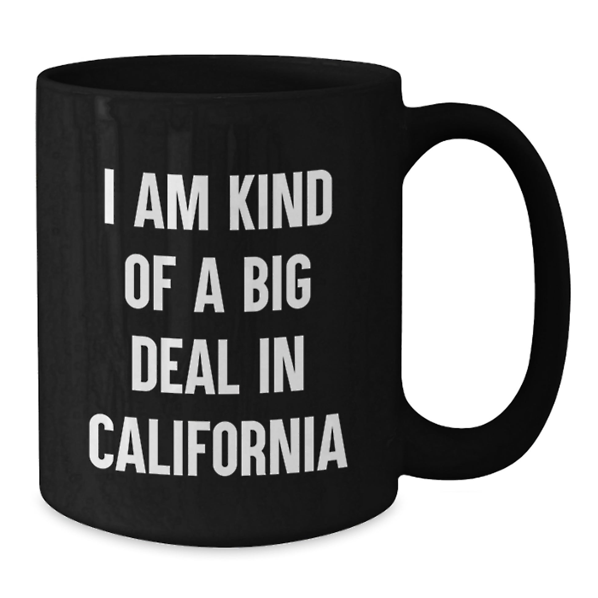 Love California Gifts from Friends or Family - Funny Quote Black Coffee Mug, Perfect for California Lovers on Valentine's - Additional