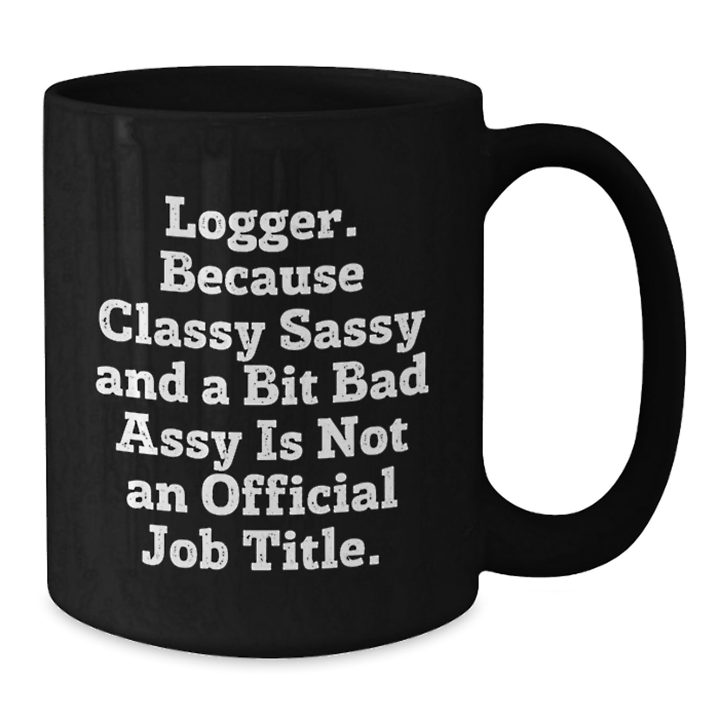 Logger Keepsake Black Coffee Mug for Him Birthday Gift Boldly Styled - Additional