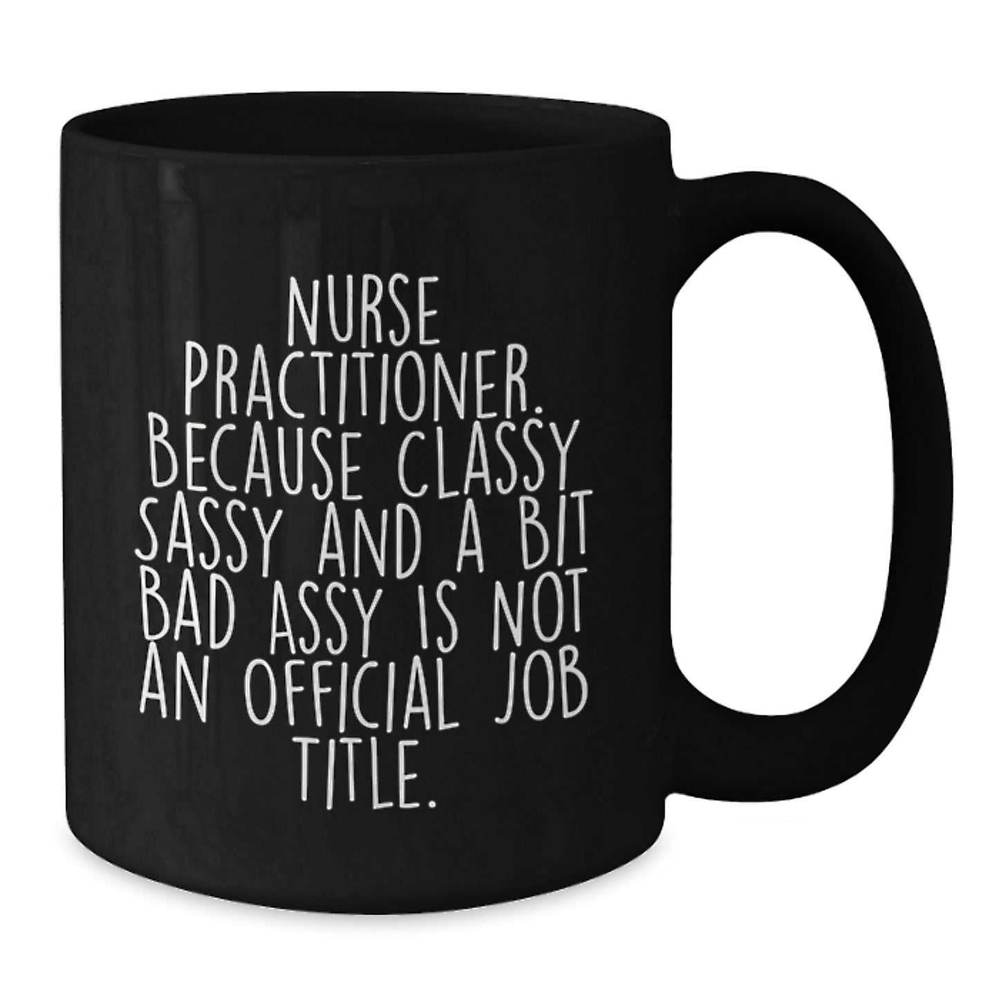 Nurse Practitioner Keepsake Black Coffee Mug for Him Graduation Gift - Additional
