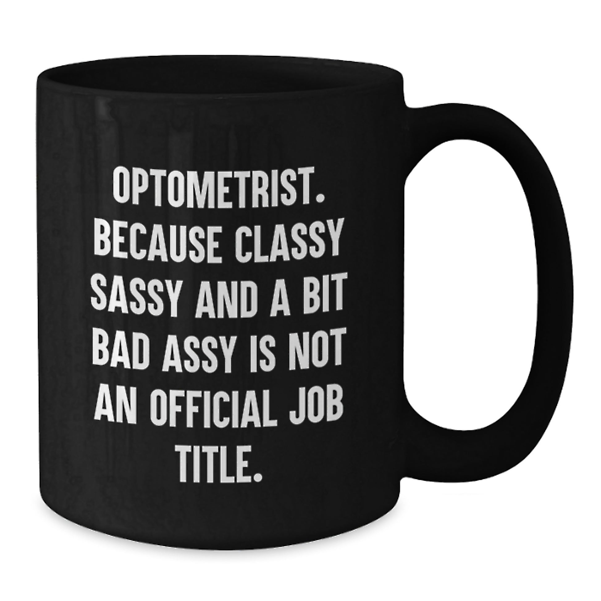 Optometrist Keepsake Premium Black Coffee Mug for Him Birthday Gift - Additional