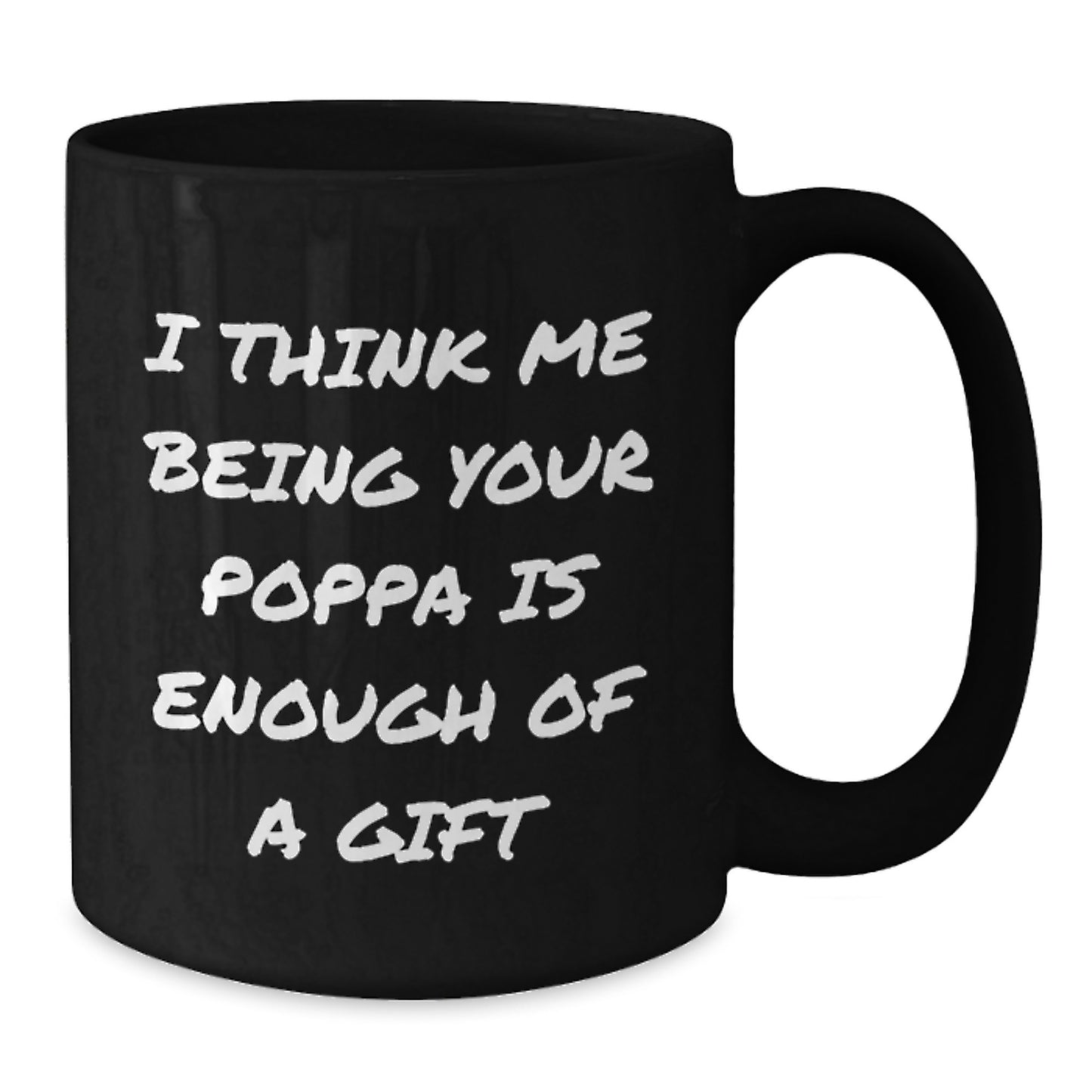 Funny Poppa Gifts from Men to Poppa Black Coffee Mugs for Dad on Father's Day Unique Poppa - Additional
