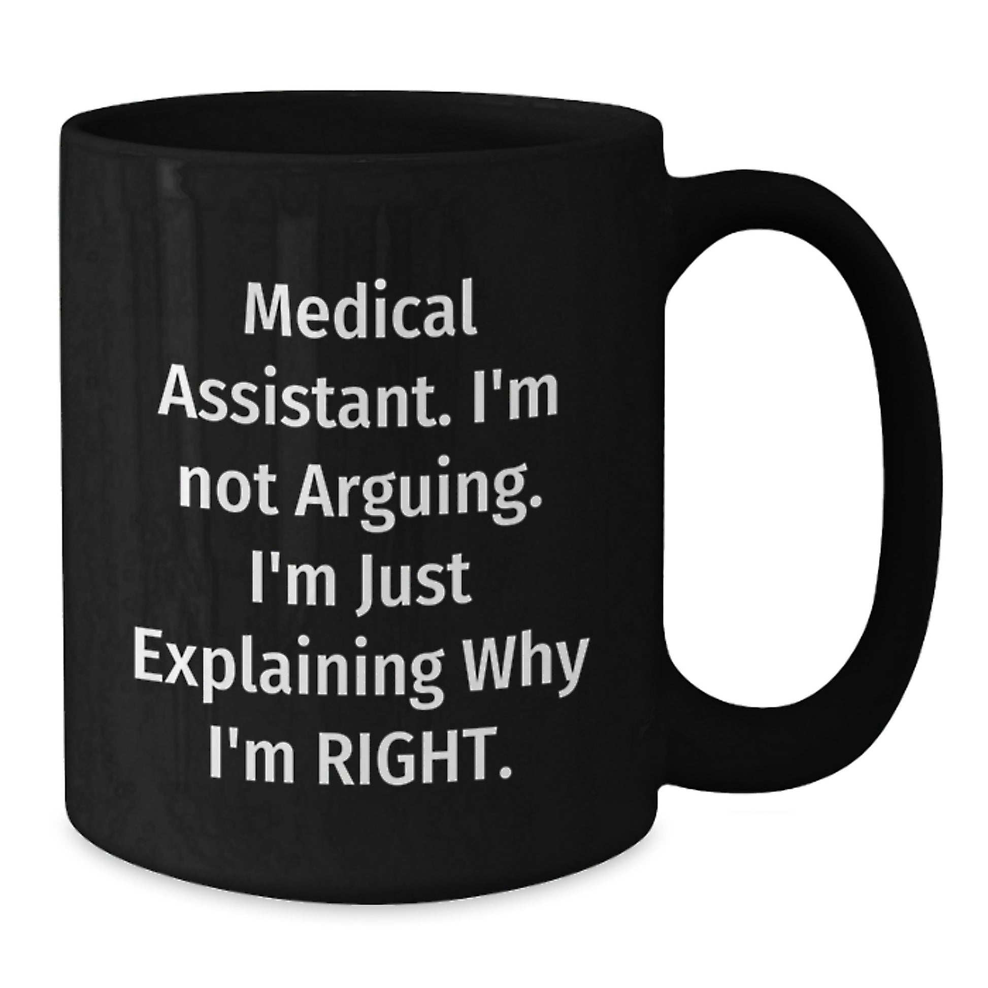 Medical Assistant Keepsake Black Coffee Mug for Him Birthday Gift - Additional