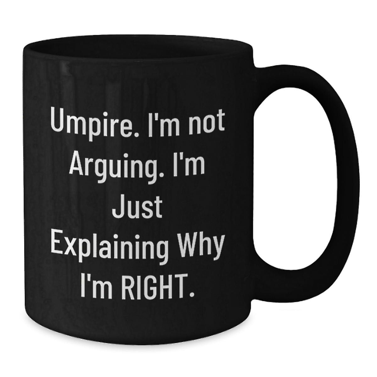 Umpire Keepsake Black Coffee Mug for Him Birthday Gift 11oz plus - Additional