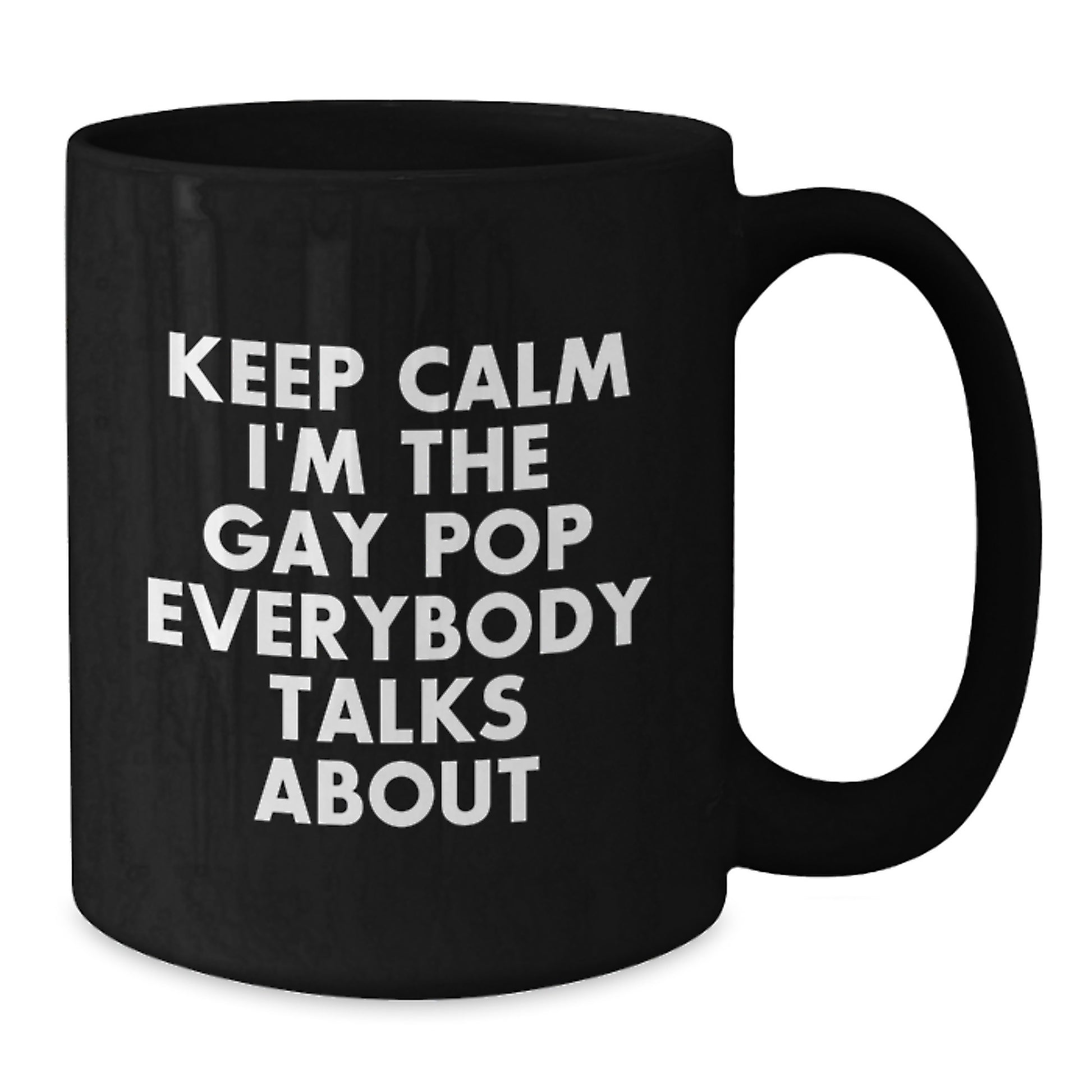 For Him Keepsake Black Coffee Mug Birthday Gift Keep Calm I'm The Gay - Additional