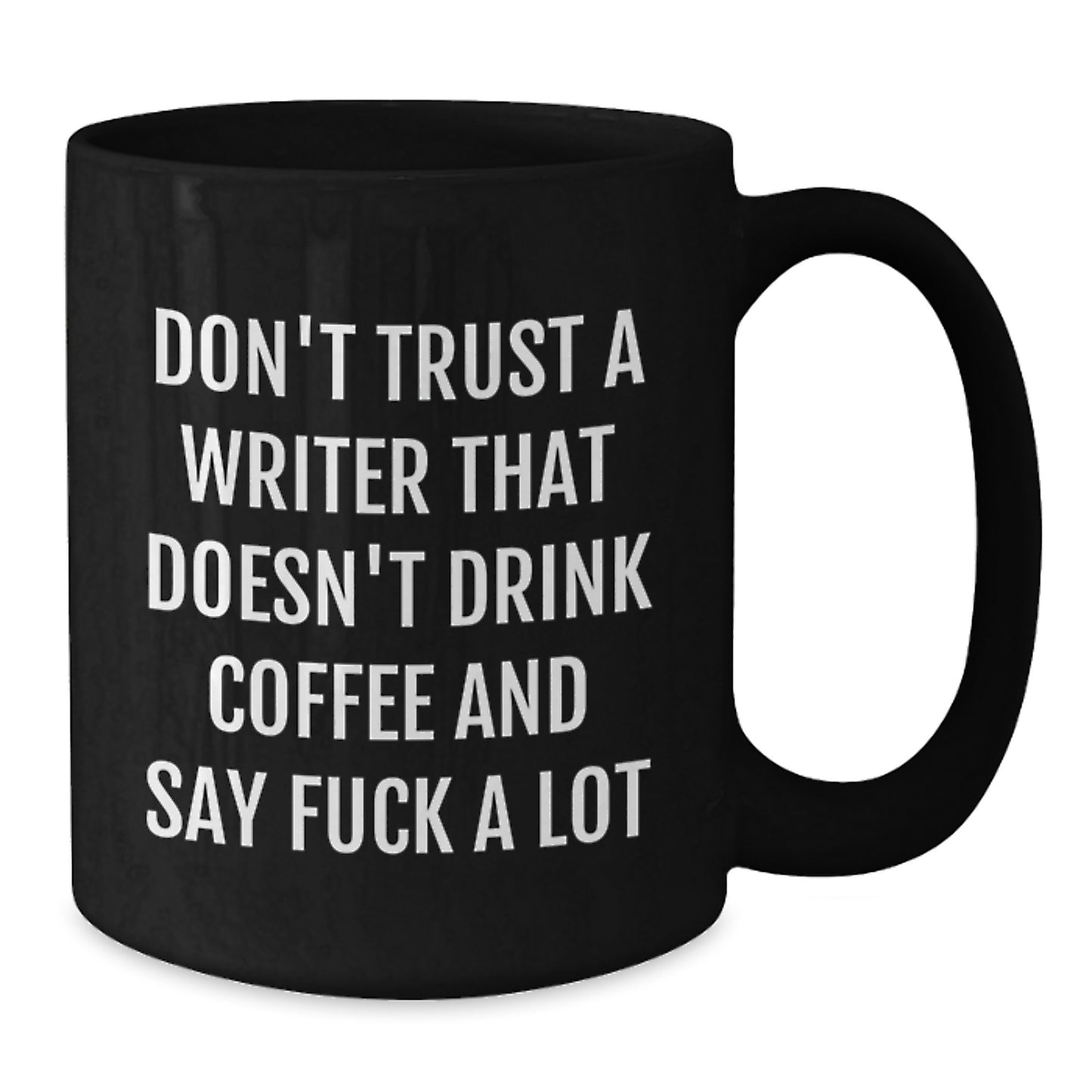 Funny Writer Gifts from Friends for Writer Men, Black Coffee Mug with Cute Quote, Graduation Unique Gifts - Additional