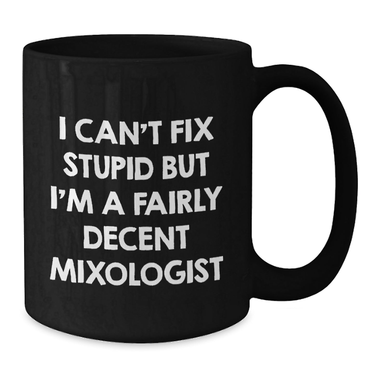 Funny Mixologist Gifts from Friends for Mixologist Men Unique Black Coffee Mug for Graduation - Additional
