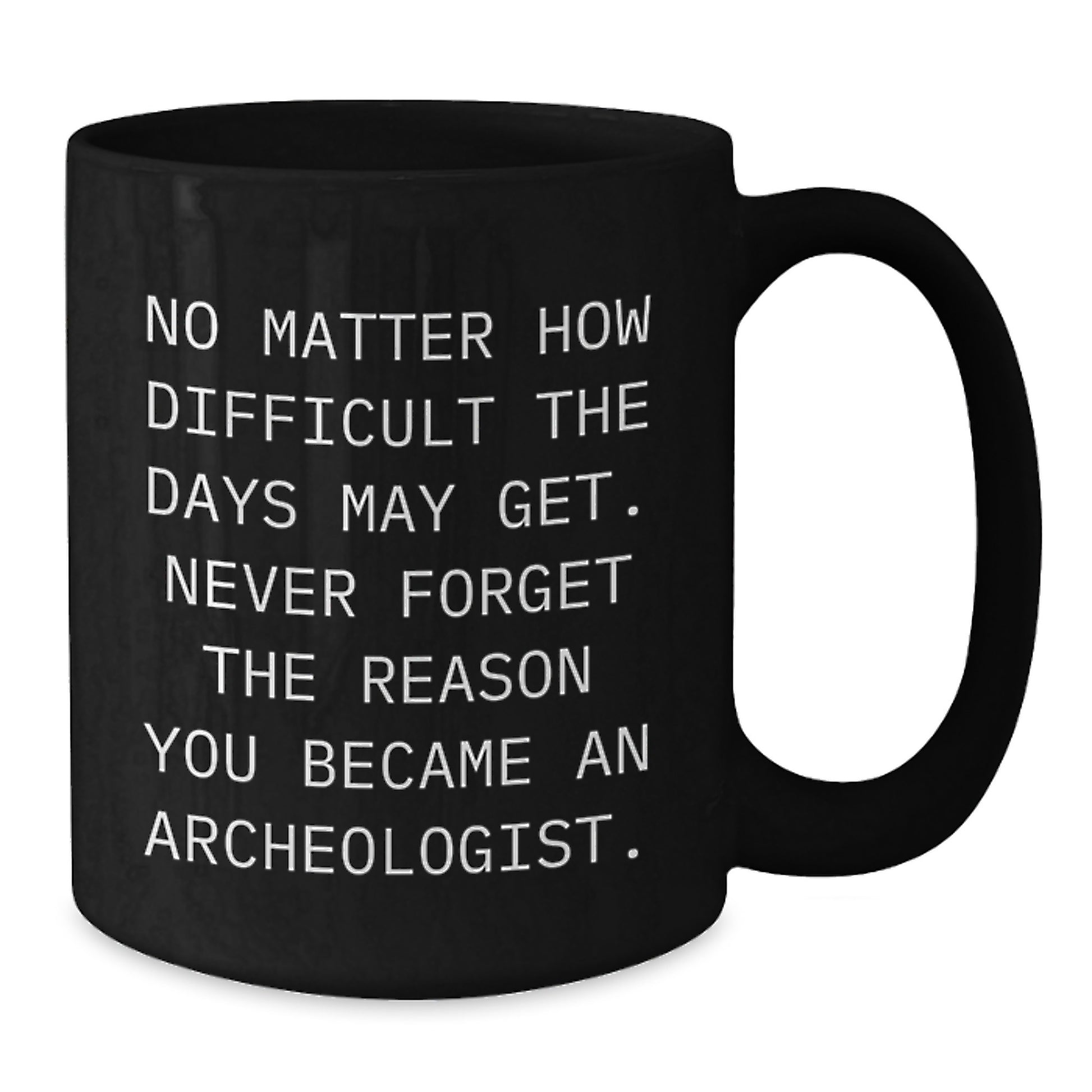 Unique Archeologist Christmas Unique Gifts from Friends, Perfect Inspiration for Archeologists, Funny Funny Archeologist Black Coffee Mug - Additional