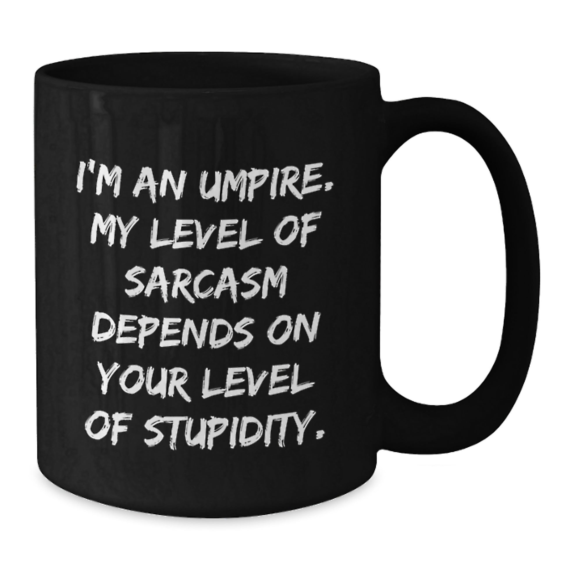 Umpire Gifts from Friends - Funny Graduation Unique Gift Ideas for Umpire Lovers - Black Coffee Mug with I'm An Umpire - Additional