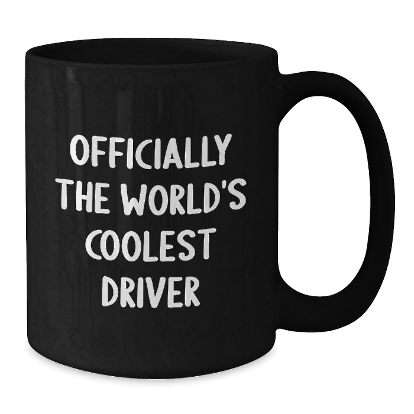 Driver Gifts from Friends - Funny Black Coffee Mug - Officially The World's Coolest Driver - Graduation Unique Gifts - Additional