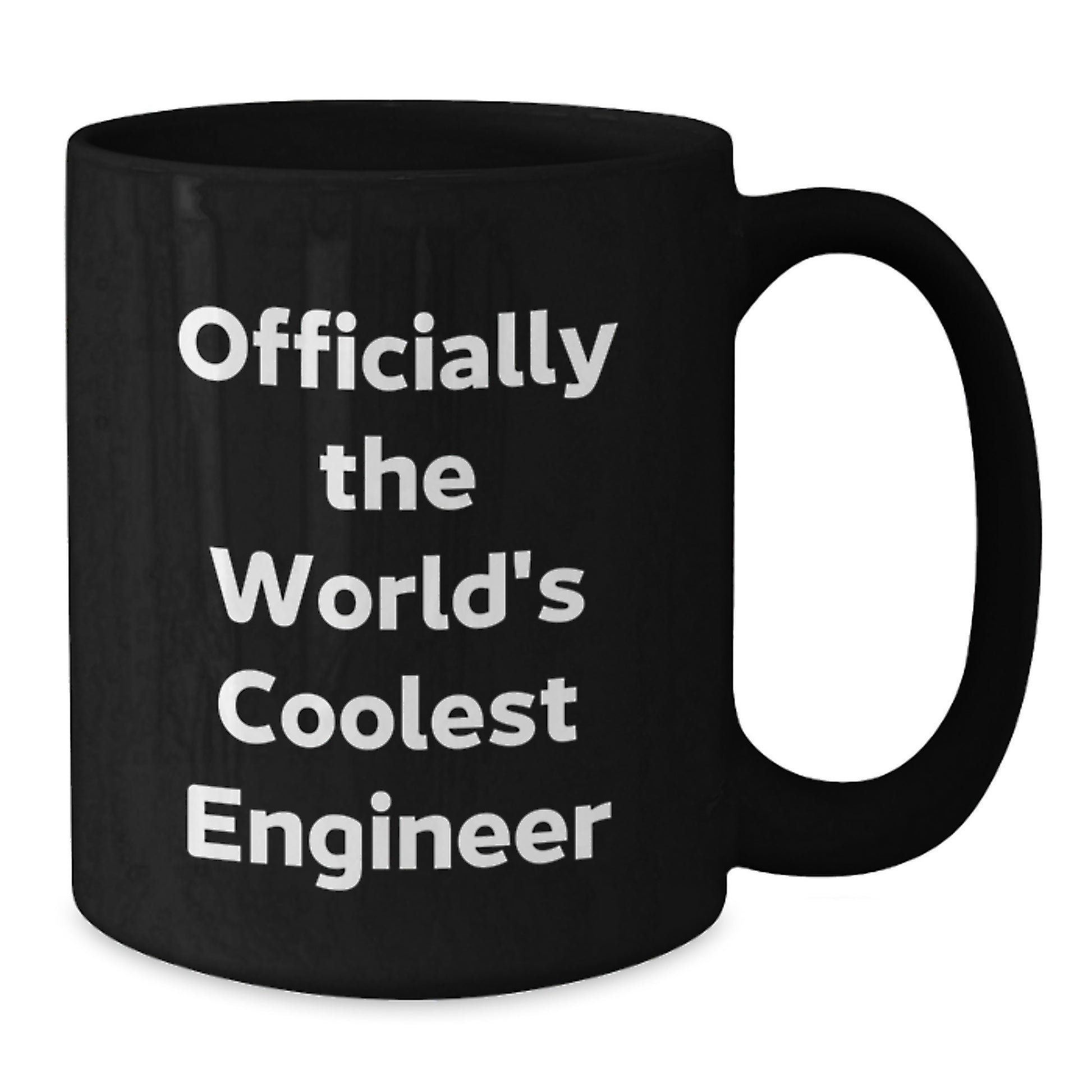 Funny Engineer Gifts for Men Christmas Unique Mugs - Gifts from Friends and Family - Engineer Black Coffee Mugs Officially The World's Coolest Engineer Quote - Additional