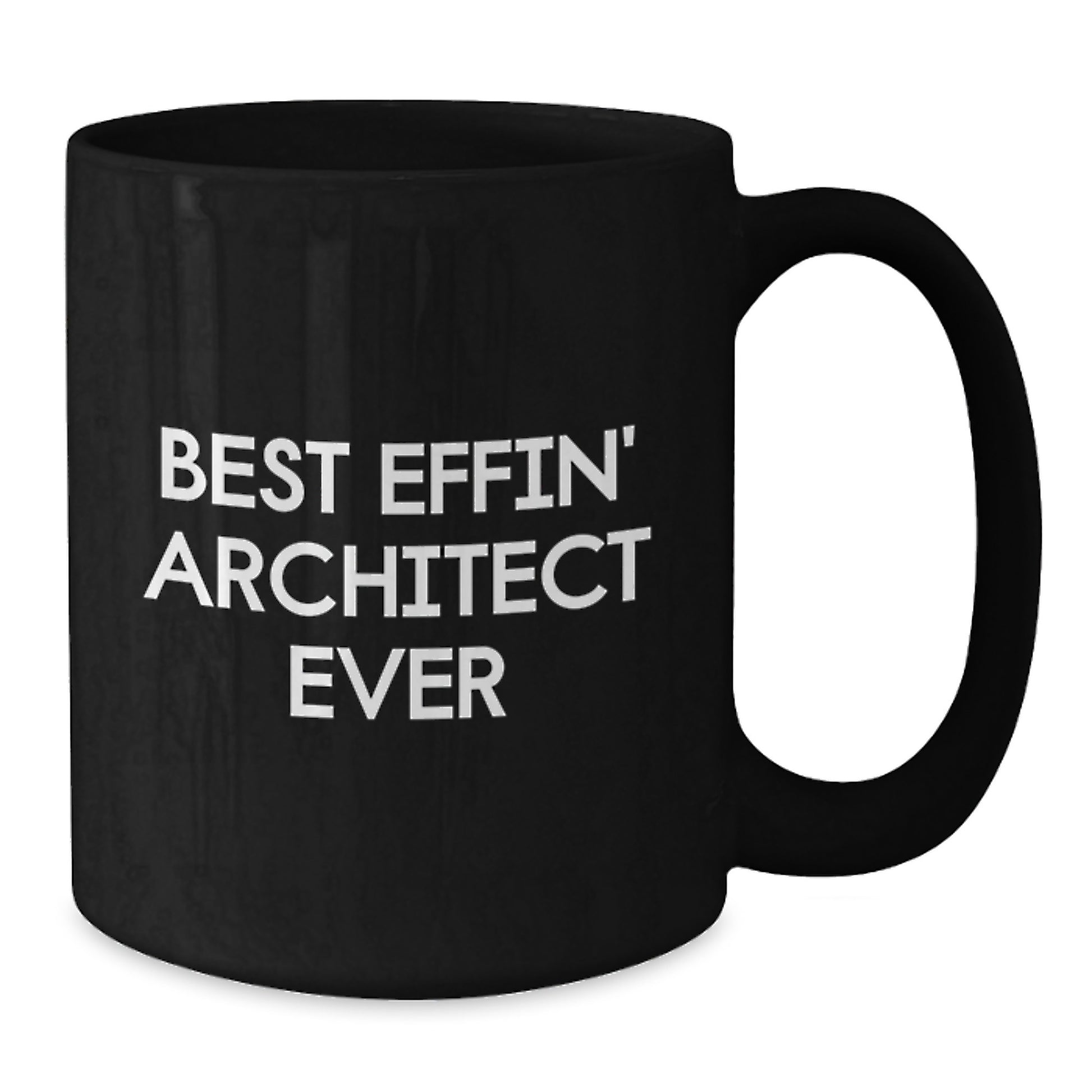 Funny Architect Gifts for Men, Best Effin' Architect Ever, Black Coffee Mugs for Christmas Unique Gifts from Friends to Family - Additional