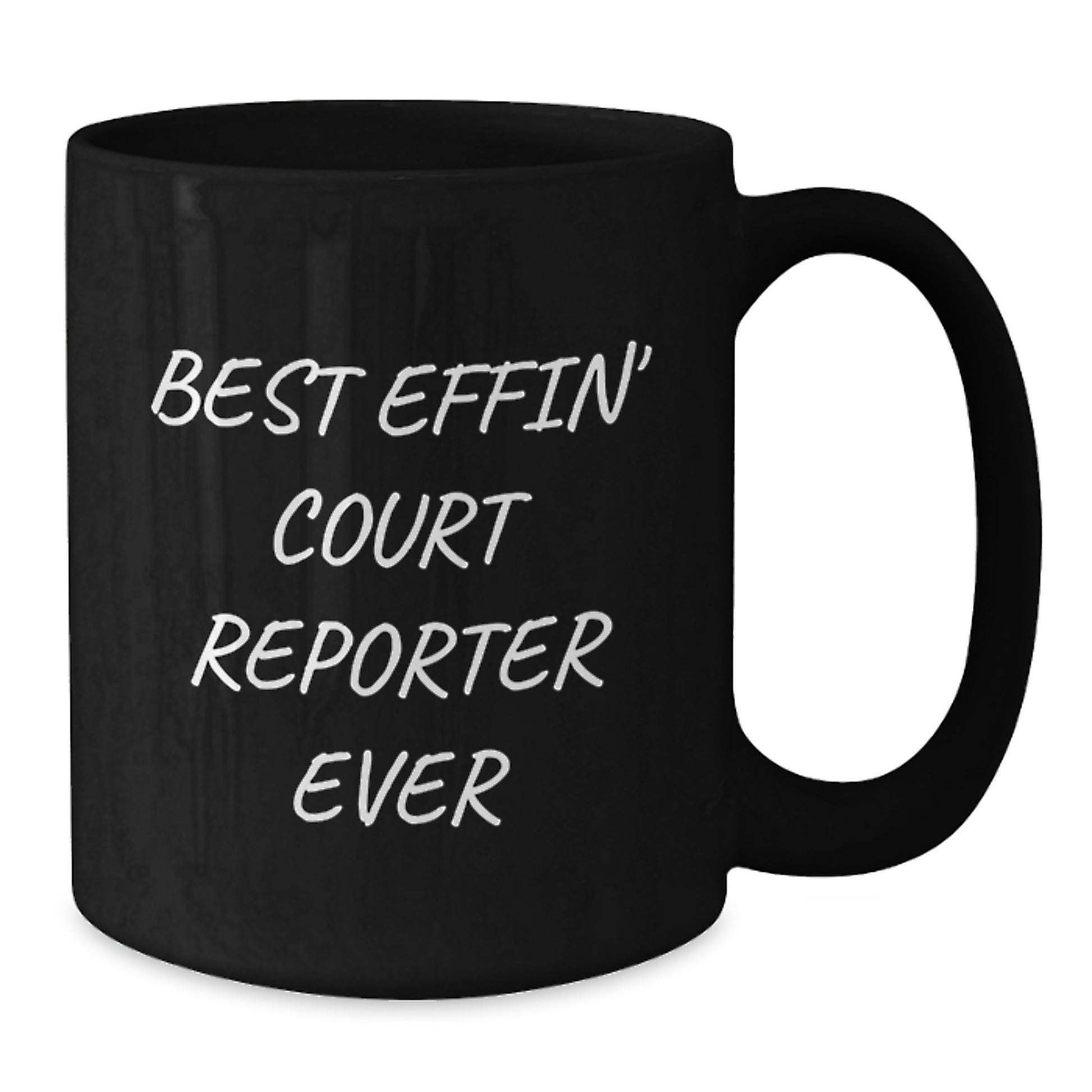 Court Reporter Keepsake Ceramic Black Coffee Mug for Him Birthday Gift - Additional